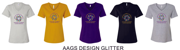 APS Ladies Relaxed V-Neck Tee -5 Designs
