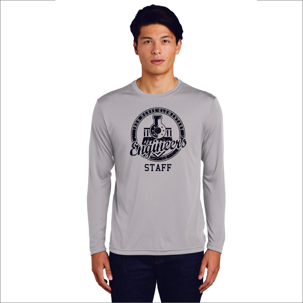 Iron Horse STAFF Wicking Long Sleeve Tee- Ladies, Unisex, and Youth