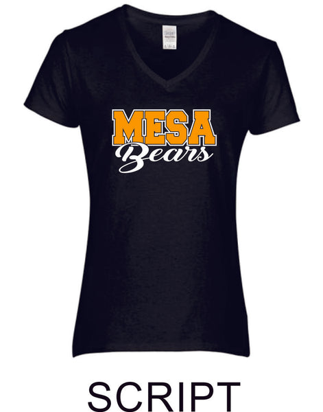 Mesa MS Ladies Short Sleeve Tee- 3 designs-Matte or Glitter