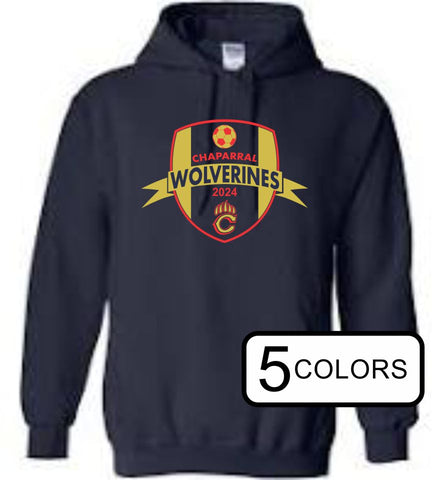Chap Soccer Hooded Sweatshirt- 2024 Design- Matte and Glitter