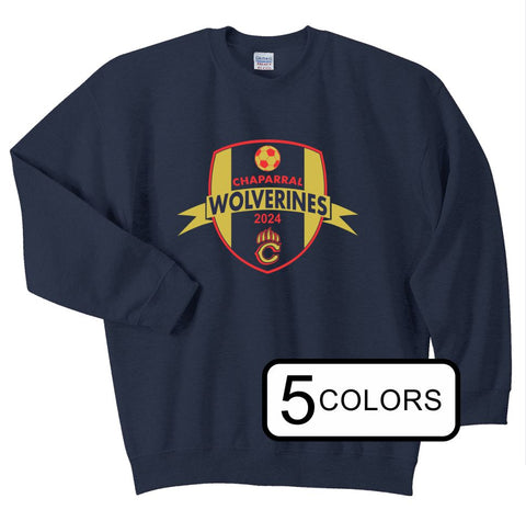 Chap Soccer Crewneck Sweatshirt-2024 design- matte or glitter