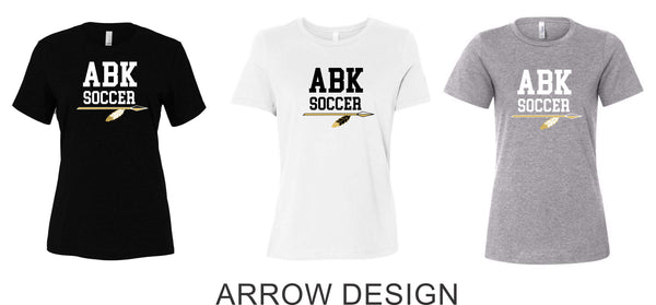 AHS Soccer Ladies Bella Canvas Tee-4 Designs
