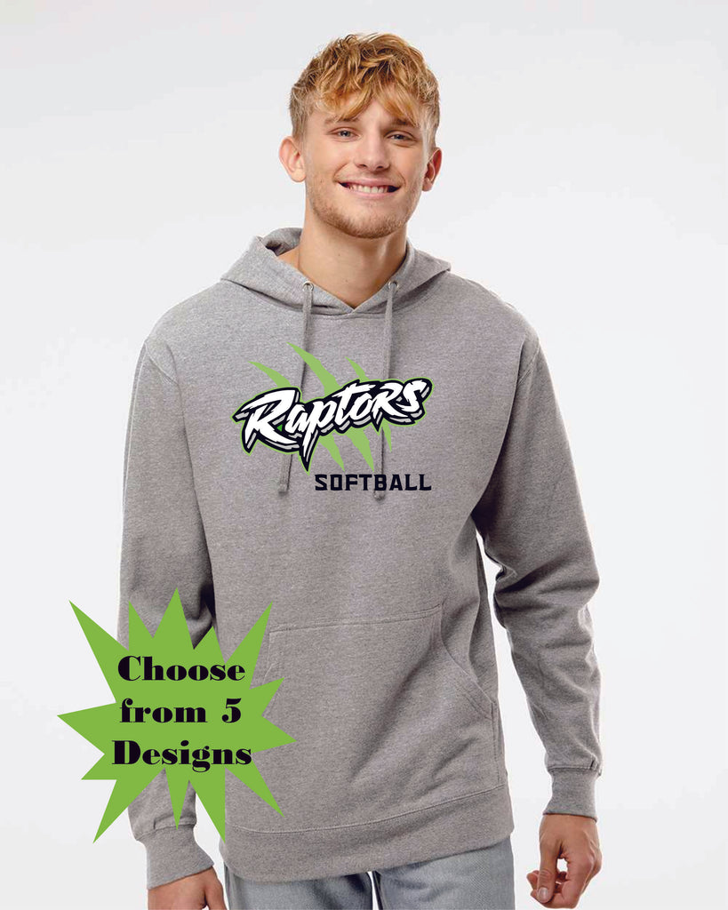 Raptors Softball Hoodie- Adult and Youth