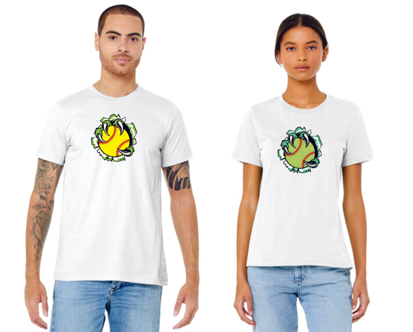 Raptors Softball SOFTBALL Tee- Ladies and Unisex Sizes