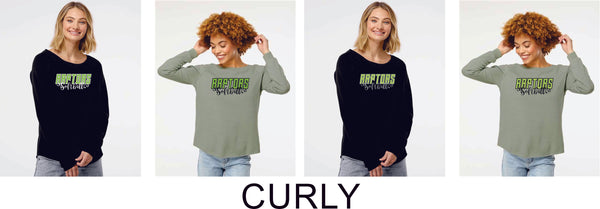 Raptors Softball Ladies Crewneck Sweatshirt