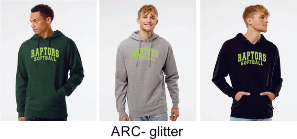 Raptors Softball Hoodie- Adult and Youth