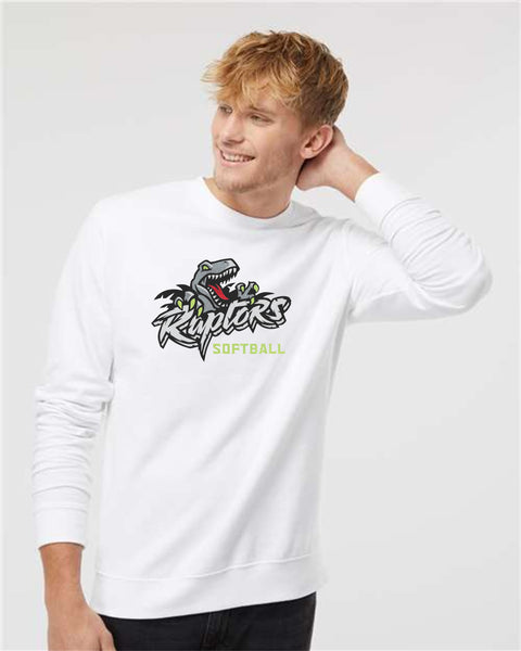 Raptors Softball Crewneck Sweatshirt- matte and glitter