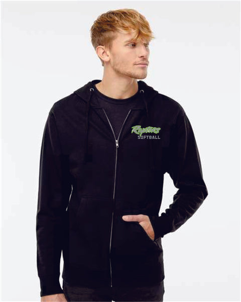 Raptors Softball Full Zip Hoodie- Adult and Youth