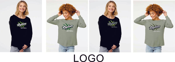 Raptors Softball Ladies Crewneck Sweatshirt
