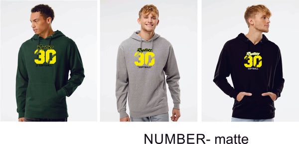 Raptors Softball Hoodie- Adult and Youth