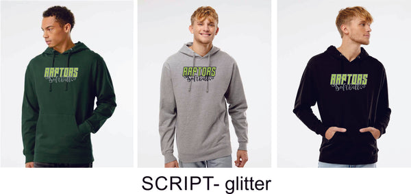 Raptors Softball Hoodie- Adult and Youth