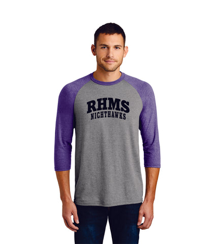 RHMS Ladies or Unisex Raglan Tee- Matte or Glitter