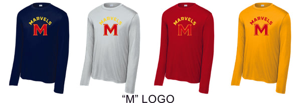 Marvels Wicking Long Sleeve Tee- Youth, Ladies, Adult Sizes