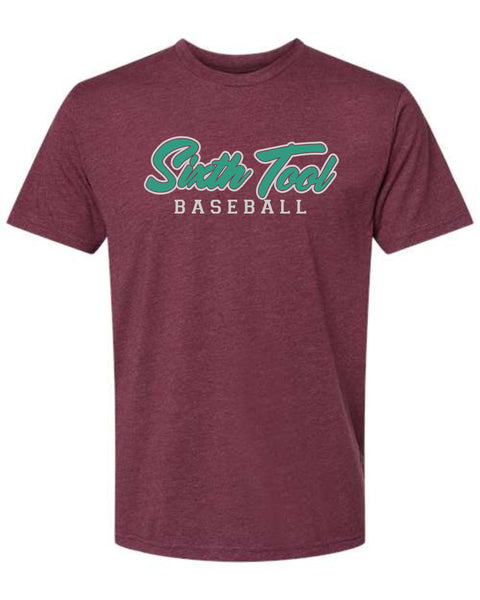 6th Tool  Unisex BASEBALL Tee- matte and glitter
