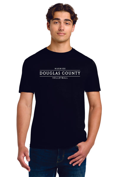 DCHS Volleyball CLASSIC Softsyle Tee- Matte and Glitter