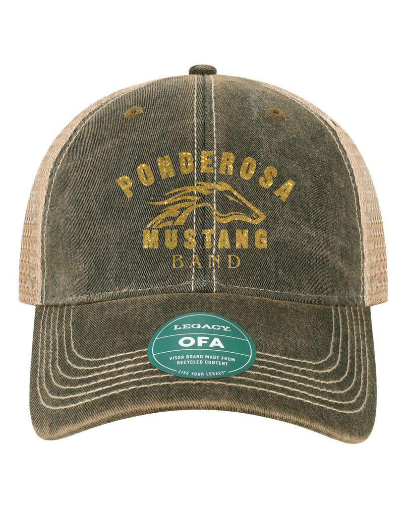 Pondo BAND Distressed Trucker Hat- 2 Colors