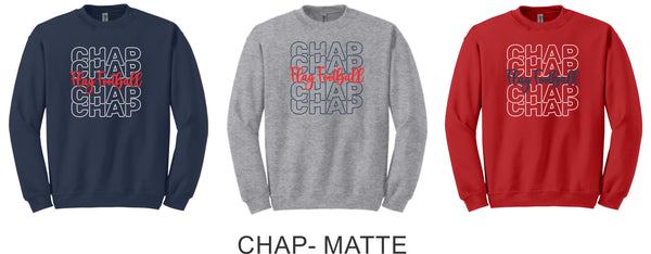 Chap Flag Football Crewneck Sweatshirt- 4 design options