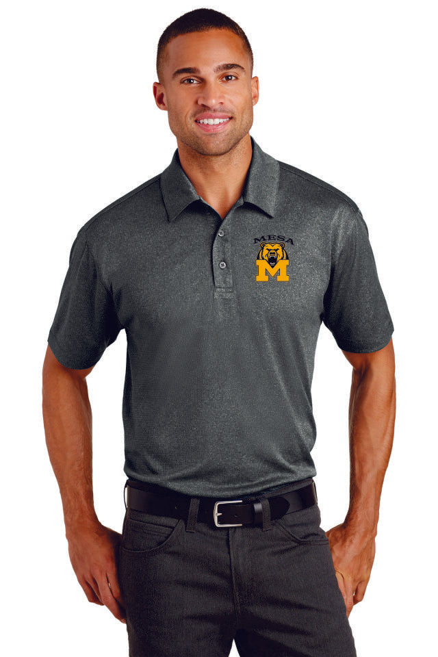 Mesa MS Heathered Polo- Unisex