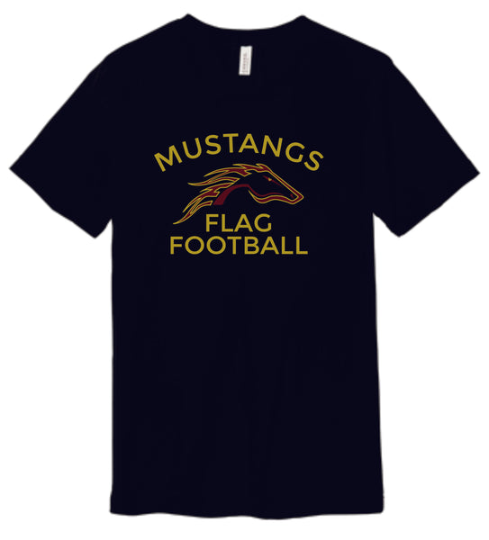 Pondo Flag Football LOGO DESIGN Bella Canvas Tee- Matte or Glitter
