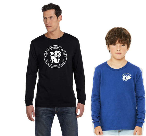 Parker Barkers Unisex Long Sleeve CIRCLE Tee