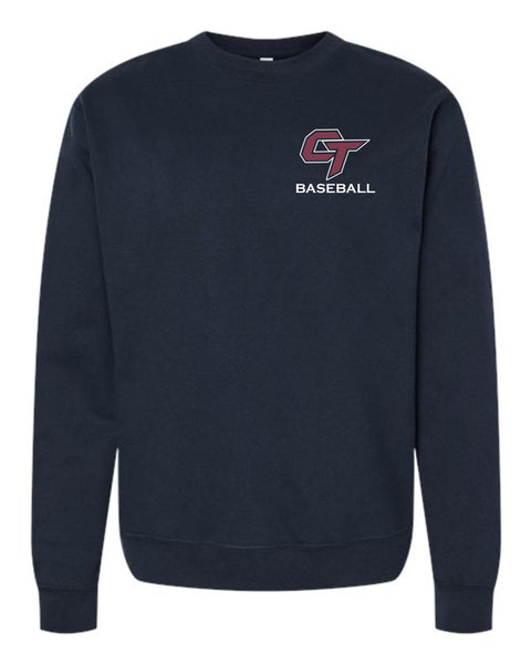 CT Baseball Crewneck Sweatshirt- Matte or Glitter