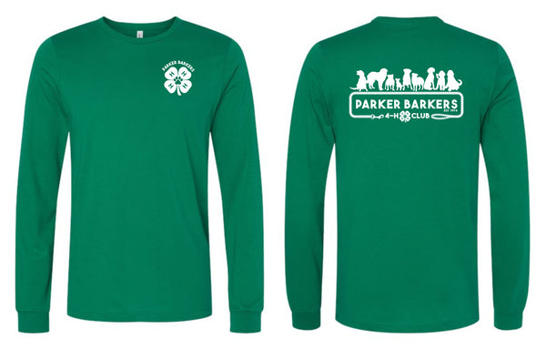 Parker Barkers Unisex Long Sleeve DOGGIES Tee