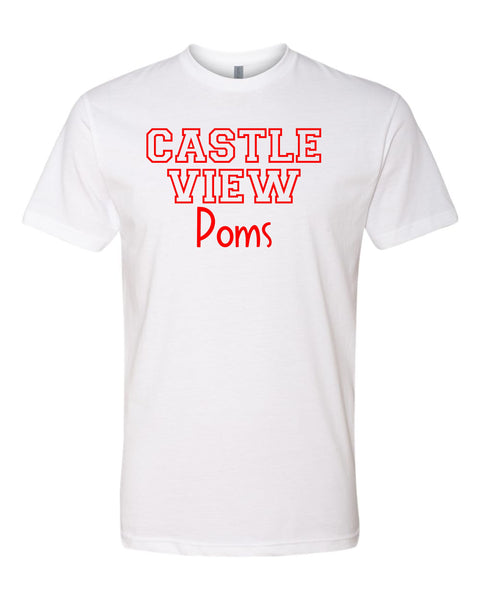 Castle View Poms ATHLETIC Design Tee- 3 Colors