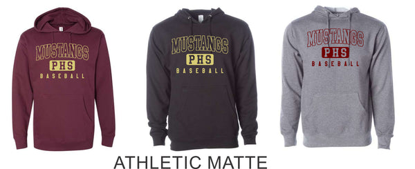 Pondo Baseball Basic Hoodie- 12 designs- Matte or Glitter