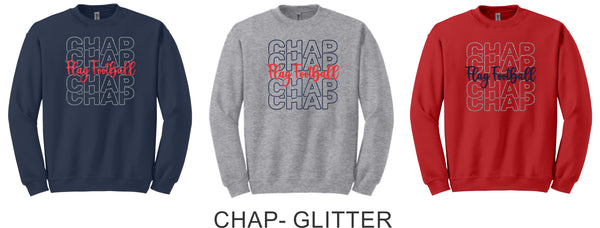 Chap Flag Football Crewneck Sweatshirt- 4 design options