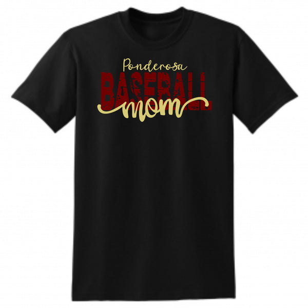 Pondo Baseball Basic MOM Tee- Matte or Glitter