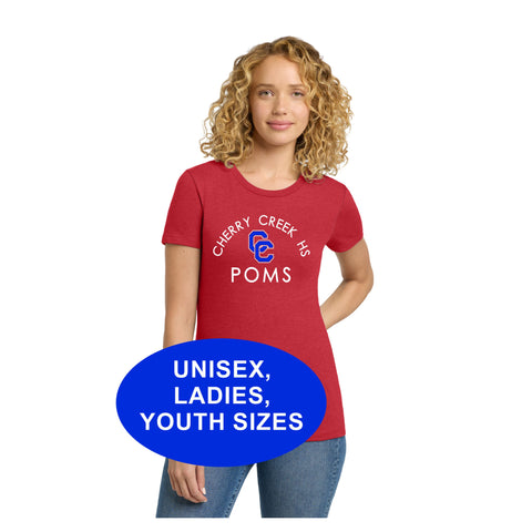 Creek Poms ARC Tee- matte and glitter