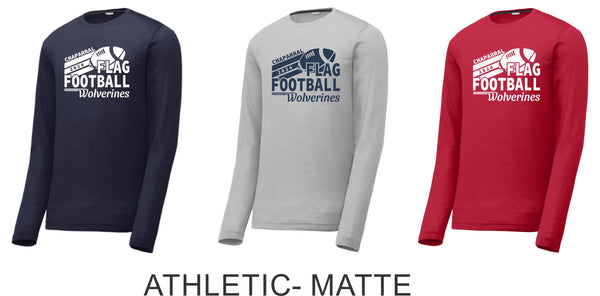 Chap Flag Football Long Sleeve Tee- 4 design choices