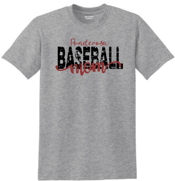 Pondo Baseball Basic MOM Tee- Matte or Glitter