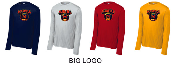 Marvels Wicking Long Sleeve Tee- Youth, Ladies, Adult Sizes