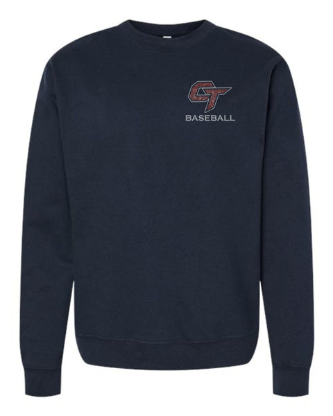 CT Baseball Crewneck Sweatshirt- Matte or Glitter