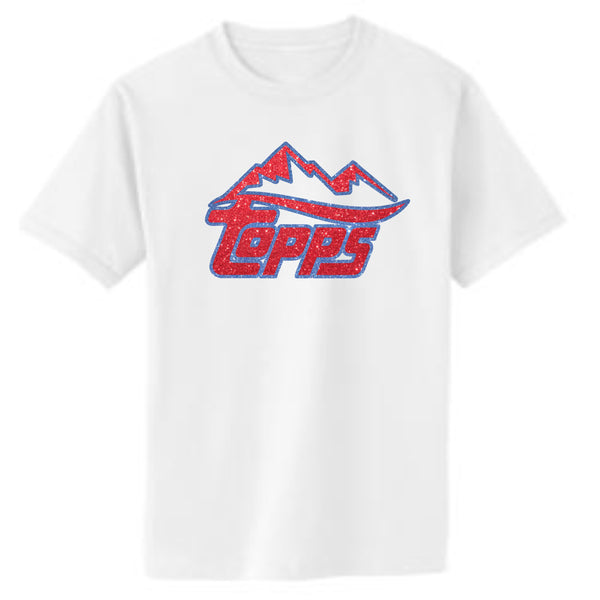 Rocky Mountain Topps Basic White/Grey Tee- Matte or Glitter