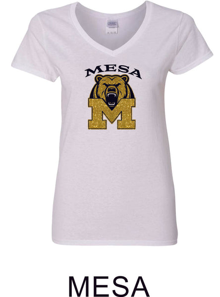 Mesa MS Ladies Short Sleeve Tee- 3 designs-Matte or Glitter