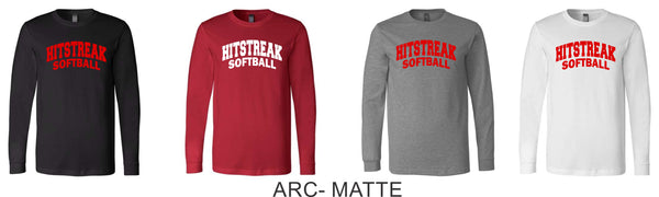 Hitstreak Unisex Long Sleeve Tee-Matte or Glitter