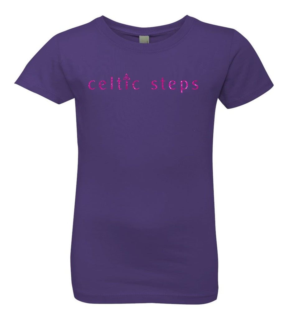 Celtic Steps Girls Princess Tee- Matte or Glitter