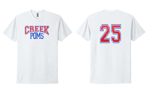Creek Poms CREEK Tee- matte and glitter