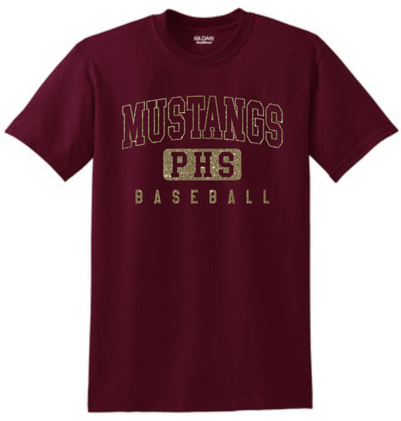 Pondo Baseball Basic ATHLETIC Tee- Matte or Glitter