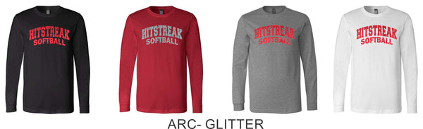 Hitstreak Unisex Long Sleeve Tee-Matte or Glitter