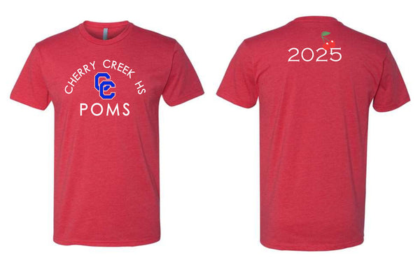 Creek Poms ARC Tee- matte and glitter