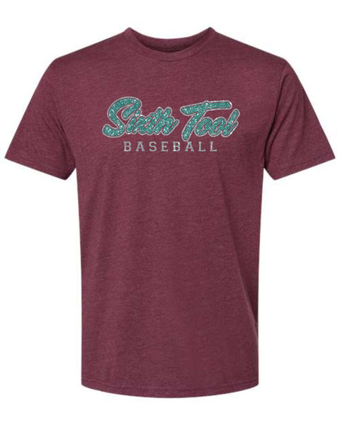 6th Tool  Unisex BASEBALL Tee- matte and glitter