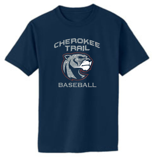 CT Baseball COUGAR DESIGN Basic Tee- Matte or Glitter