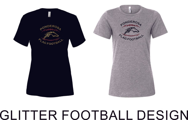Pondo Flag Football Ladies Bella Canvas Tee- 2 Designs