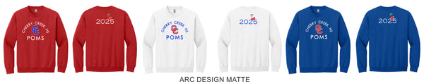Creek Poms Crewneck Sweatshirt -Matte or Glitter