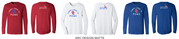 Creek Poms Unisex Long Sleeve Tee- 2 Designs