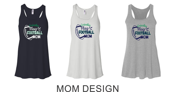 Thunder Ridge Flag Football Ladies Flowy Tank- 3 Colors -5 Designs