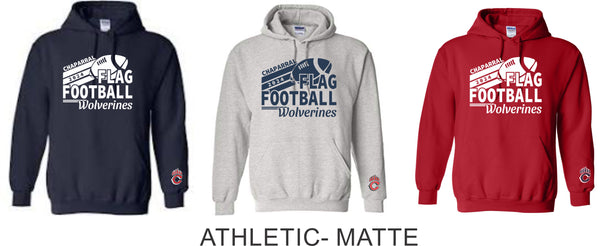 Chap Flag Football Hoodie- 3 design options